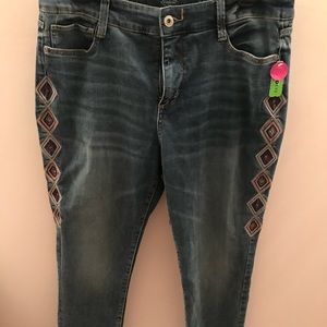 Patterned St. John’s Bay Jeans